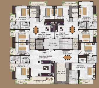 Project Image of 900.0 - 1982.0 Sq.ft 3 BHK Apartment for buy in Krishna Kuteer