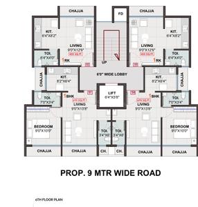 Project Image of 425.0 - 725.0 Sq.ft 1 RK Apartment for buy in J G Laxmi