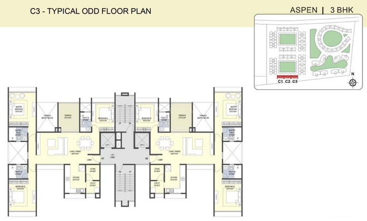 Sanklecha The Metrozone Aspen C3 Images for Cluster Plan of Sanklecha The Metrozone Aspen C3 1