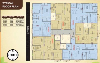 Project Image of 867.59 - 1355.73 Sq.ft 2 BHK Apartment for buy in Satyam Sunflower