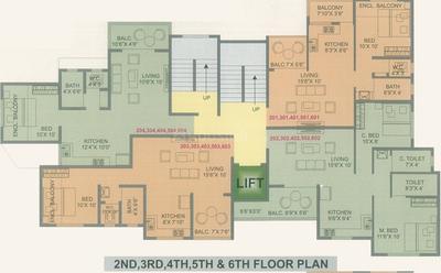 Project Image of 394.0 - 557.0 Sq.ft 1 BHK Apartment for buy in Tirupati Forest Villa