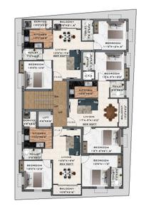 Project Image of 809.0 - 1425.0 Sq.ft 2 BHK Apartment for buy in Raghavi Vetri Vinayaga Flats