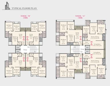 Project Image of 737.11 - 1041.3 Sq.ft 2 BHK Apartment for buy in Golden Afzal Enclave