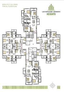 Project Image of 1140.0 - 1550.0 Sq.ft 2 BHK Apartment for buy in Leverage Green Heights