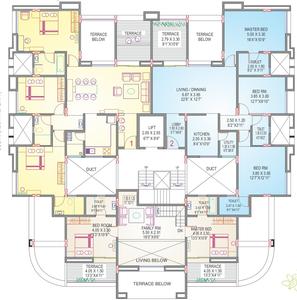 Project Image of 1220.0 - 1512.0 Sq.ft 3 BHK Apartment for buy in DSK Hariyali