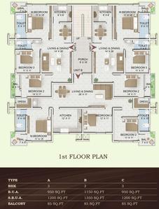 Project Image of 900.0 - 1350.0 Sq.ft 2 BHK Apartment for buy in Tridev Square