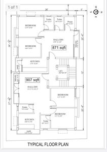 Arjun Saraswati Nagar Saraswati Nagar Cluster Plan from 1st to 3rd Floor 1