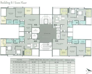 Project Image of 604.0 - 642.0 Sq.ft 2 BHK Apartment for buy in Platinum Pallazo I