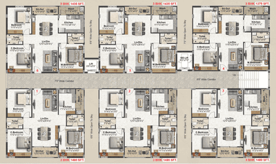 Project Image of 1065.0 - 1480.0 Sq.ft 2 BHK Apartment for buy in Abode M J Lakeview