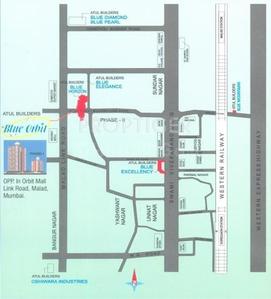 Image of 1480 Sq.ft 3 BHK Apartment / Flat for sale in Blue Orbit, Malad West, Mumbai for Rs. 28500000