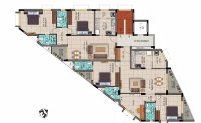Project Image of 1084.0 - 1371.0 Sq.ft 2 BHK Apartment for buy in Ruby Upside Avenue