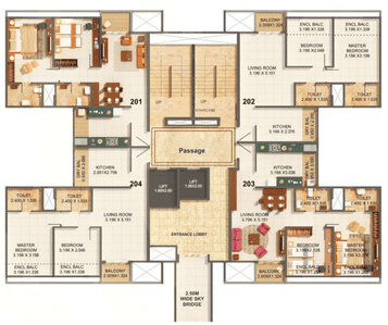 Project Image of 638.3 - 981.67 Sq.ft 2 BHK Apartment for buy in Kumar Palmspring Towers