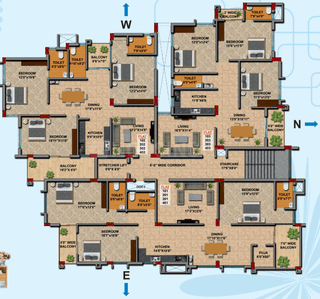 Project Image of 1676.0 - 2244.0 Sq.ft 3 BHK Apartment for buy in Think Roof Ekayan