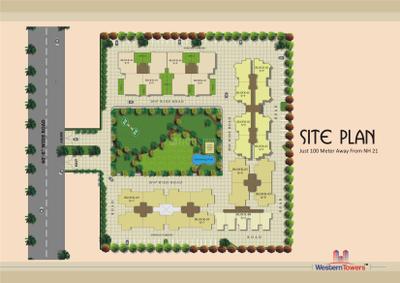 Project Image of 0.0 - 1001.0 Sq.ft 3 BHK Apartment for buy in SRD Western Towers