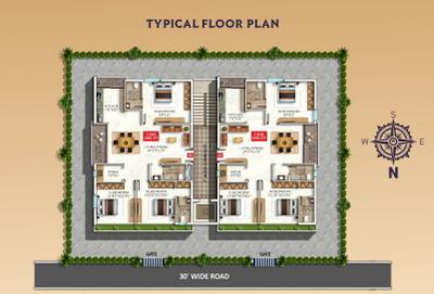 Project Image of 0.0 - 1690.0 Sq.ft 3 BHK Apartment for buy in S L Sai Vishnu Nivasam