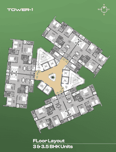 Project Image of 1382.0 - 2171.0 Sq.ft 2 BHK Apartment for buy in Vumee Amrapalli