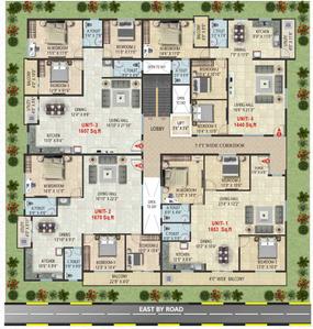 Project Image of 1440.0 - 1683.0 Sq.ft 3 BHK Apartment for buy in PJC Royale Arcadia