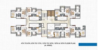 Project Image of 414.95 - 581.9 Sq.ft 1 BHK Apartment for buy in Ashtavinayak Vidhi Impression