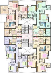 Project Image of 970.0 - 1333.0 Sq.ft 2 BHK Apartment for buy in Home Bhagyatara Society