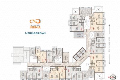 Project Image of 447.67 - 1917.16 Sq.ft 1 BHK Apartment for buy in Millenium Infinia