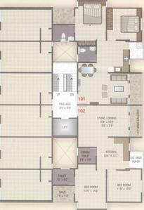 Project Image of 1100.0 - 1954.0 Sq.ft 2 BHK Apartment for buy in Yogi Shree Akshar Residency