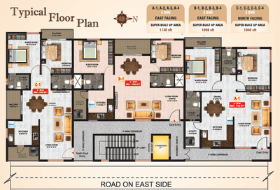Project Image of 1040.0 - 1130.0 Sq.ft 2 BHK Apartment for buy in KVR Sai Krishna Residency