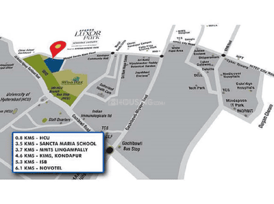 Project Image of 2150 Sq.ft 3 BHK Apartment / Flat for sale in Kondapur for Rs. 25000000