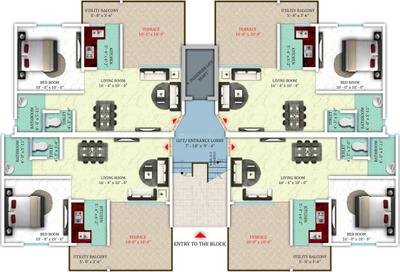 Project Image of 560.0 - 667.0 Sq.ft 1 BHK Apartment for buy in Samiah Rose County