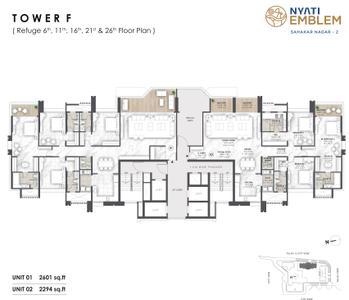 Project Image of 0.0 - 2600.0 Sq.ft 4 BHK Apartment for buy in Nyati Emblem