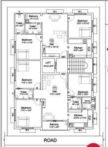 Vinoth Elite Elite Cluster Plan for 3rd Floor 1