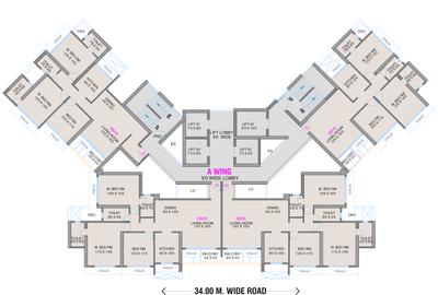 Project Image of 644.31 - 1027.0 Sq.ft 2 BHK Apartment for buy in Neelkanth Palm President