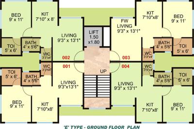 Project Image of 388.0 - 393.0 Sq.ft 1 BHK Apartment for buy in Shashwat Vaastu