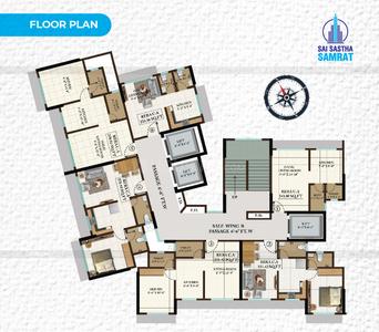 Project Image of 233.36 - 370.93 Sq.ft 1 RK Apartment for buy in Sai Sastha Samrat
