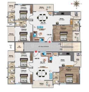 Project Image of 1650.0 - 1725.0 Sq.ft 3 BHK Apartment for buy in Medellin Nest