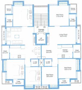 Project Image of 679.96 - 684.15 Sq.ft 3 BHK Apartment for buy in Tirth Rajyog Palace