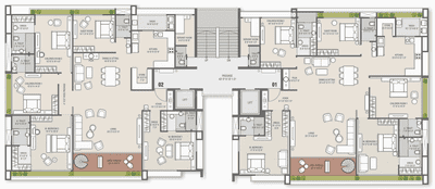 Project Image of 1251.42 - 3106.38 Sq.ft 3 BHK Apartment for buy in Shreepad Shivanta Vivanta