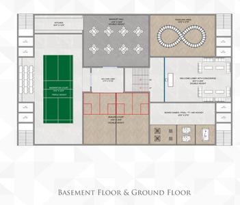 Compact Maa Narmade Miracle Z Maa Narmade Miracle Z Cluster Plan for ground Floor & Basement Floor 2