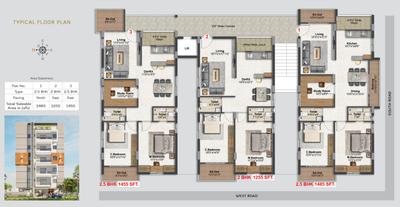 Project Image of 1255.0 - 1485.0 Sq.ft 2 BHK Apartment for buy in Saanvi Advaitha Homes