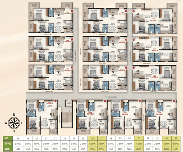 Project Image of 925.0 - 1665.0 Sq.ft 2 BHK Apartment for buy in SV Green Views
