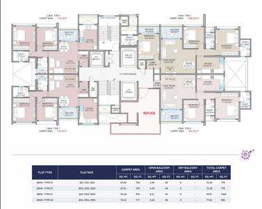 Project Image of 1050 Sq.ft 2 BHK Apartment / Flat for sale in Punawale for Rs. 8000000