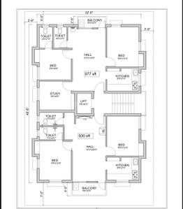 Arjun Kamalam Kamalam Cluster Plan from 1st to 3rd Floor 1