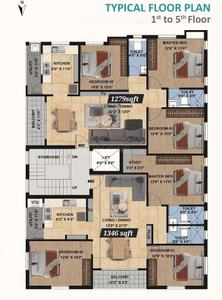 Project Image of 1279.0 - 1346.0 Sq.ft 3 BHK Apartment for buy in Karthik Elegance