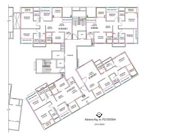 Project Image of 567.0 - 1070.79 Sq.ft 1 BHK Apartment for buy in Amit Bloomfield Phase III J And K Building
