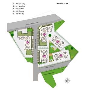 Project Image of 367.0 - 428.0 Sq.ft 1 BHK Apartment for buy in Charms Global City Type B1 Merlion