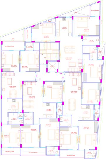 Krishna Property Krishna Property Typical Cluster Plan 1