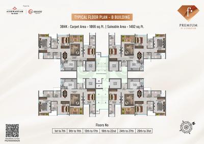 Project Image of 798.0 - 1717.0 Sq.ft 2 BHK Apartment for buy in F Premium