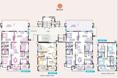 Project Image of 1200.0 - 4660.0 Sq.ft 2 BHK Apartment for buy in Srisairam Towers