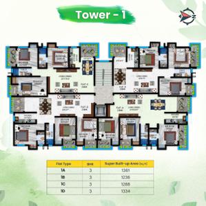Project Image of 667.0 - 1389.0 Sq.ft 1 BHK Apartment for buy in Crown Galaxia