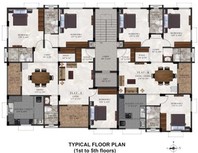 Project Image of 0.0 - 1800.0 Sq.ft 3 BHK Apartment for buy in Ramaniyam Kalpataru