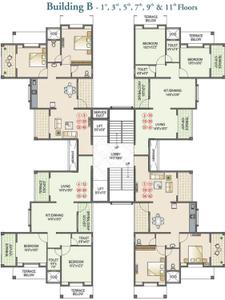 Project Image of 324.0 - 1642.0 Sq.ft 1 BHK Apartment for buy in Ranjeet Platinum Park Phase I